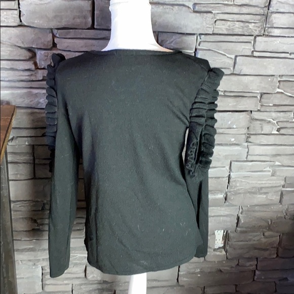 Boohoo Black Cold Shoulder Sweater M/L - Picture 3 of 6